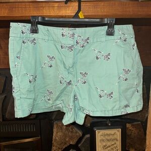 LOFT Mint Green Floral Women's Shorts